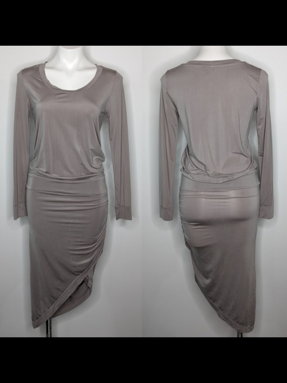 Young Fabulous & Broke Long Sleeve Asymmetric Hem Dress